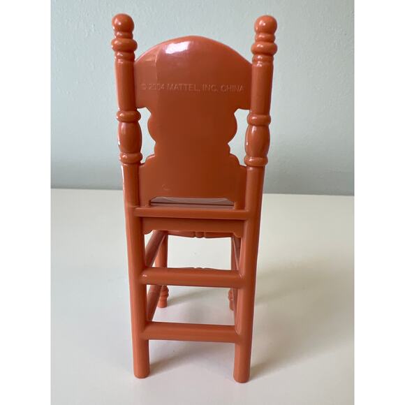 Loving Family Kitchen Island Tall Chairs Brown Dollhouse 2004 Fisher-Price - Picture 3 of 5